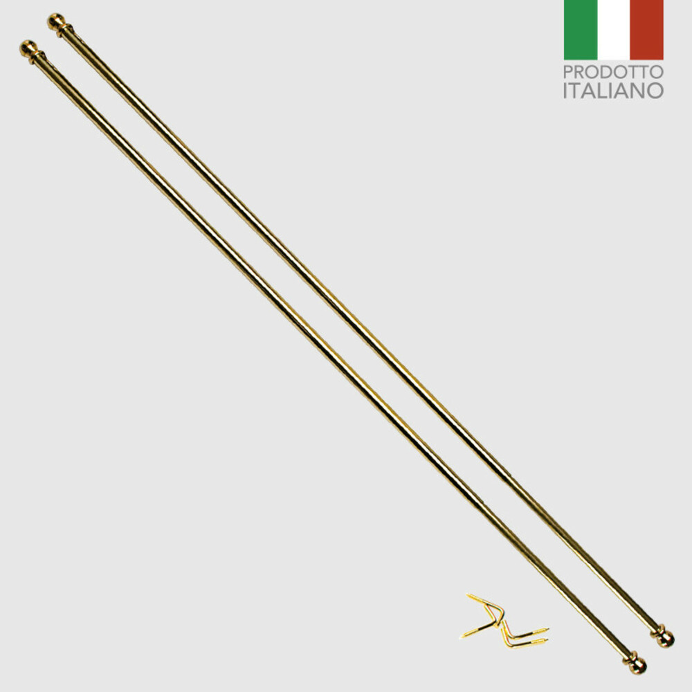 ASTE PER TENDE 2PZ CM.60 OTTONE GOLD